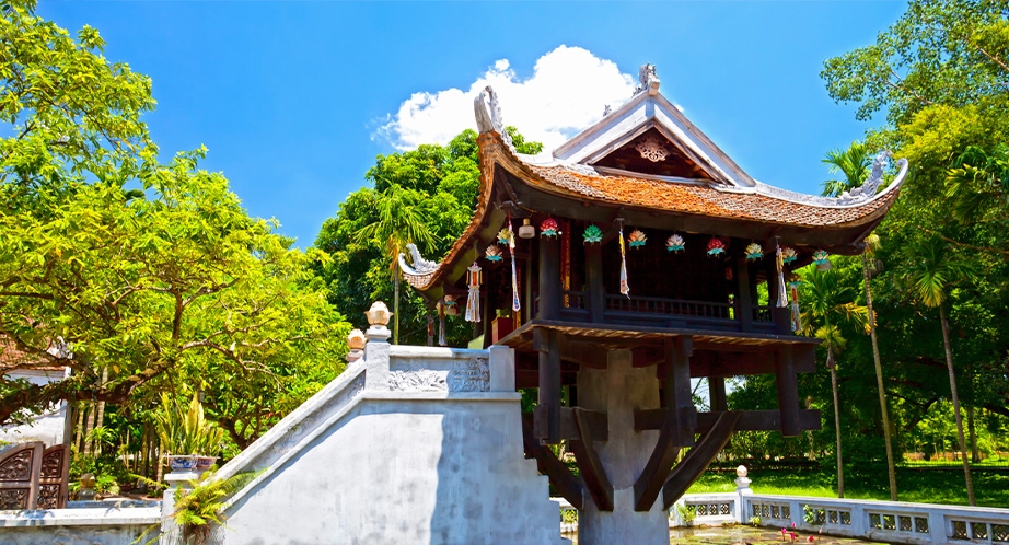 One pillar pagoda in Hanoi, Vietnam